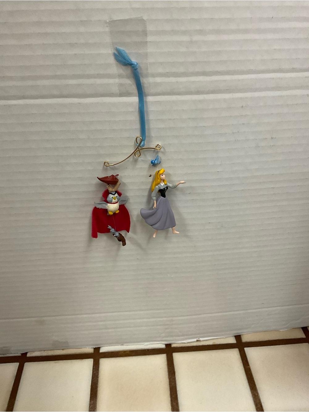 Disney Hanging Princess Aurora and Companion Christmas Ornament